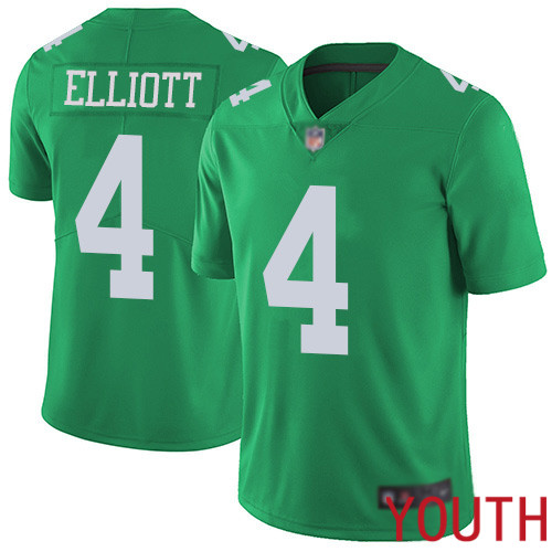 Youth Philadelphia Eagles #4 Jake Elliott Limited Green Rush Vapor Untouchable NFL Jersey Football->women nfl jersey->Women Jersey